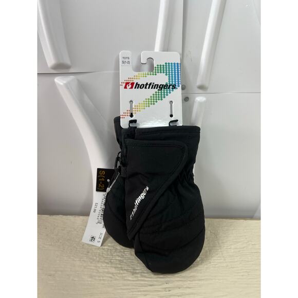 Hotfingers Tots Velcro Waterproof Mittens Black Size S (1-2) NEW with TAGS!!! - Picture 2 of 10